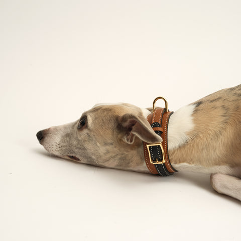 Double Loop Collar Narrow - Brown
