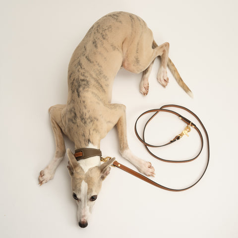 Double Loop Collar Narrow - Grey