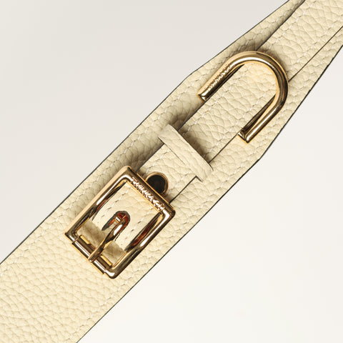 Double Loop Collar Narrow - White