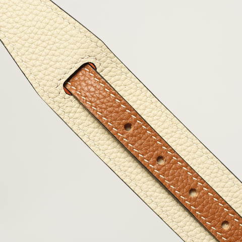 Double Loop Collar Narrow - White