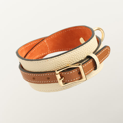 Double Loop Collar Standard - White