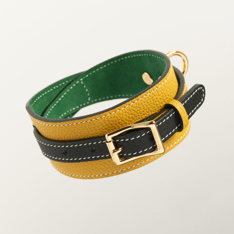 Double Loop Collar Standard - Yellow