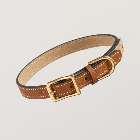 Single Loop Collar Narrow - Brown