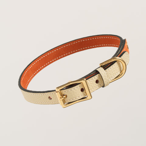 Single Loop Collar Narrow - White