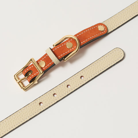 Single Loop Collar Narrow - White
