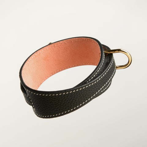 Double Loop Collar Narrow - Black