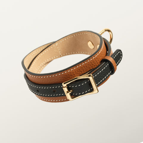 Double Loop Collar Narrow - Brown