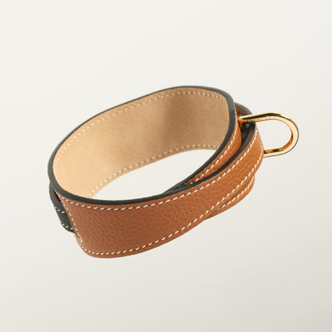 Double Loop Collar Narrow - Brown