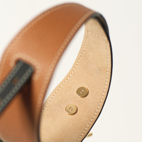 Double Loop Collar Narrow - Brown