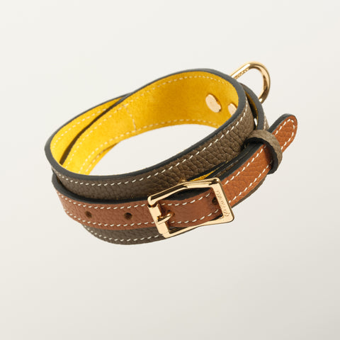 Double Loop Collar Narrow - Grey