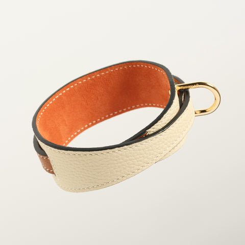 Double Loop Collar Narrow - White